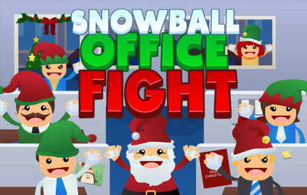 Schneeballschlacht im Büro